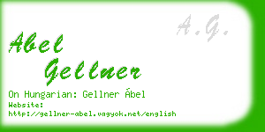 abel gellner business card